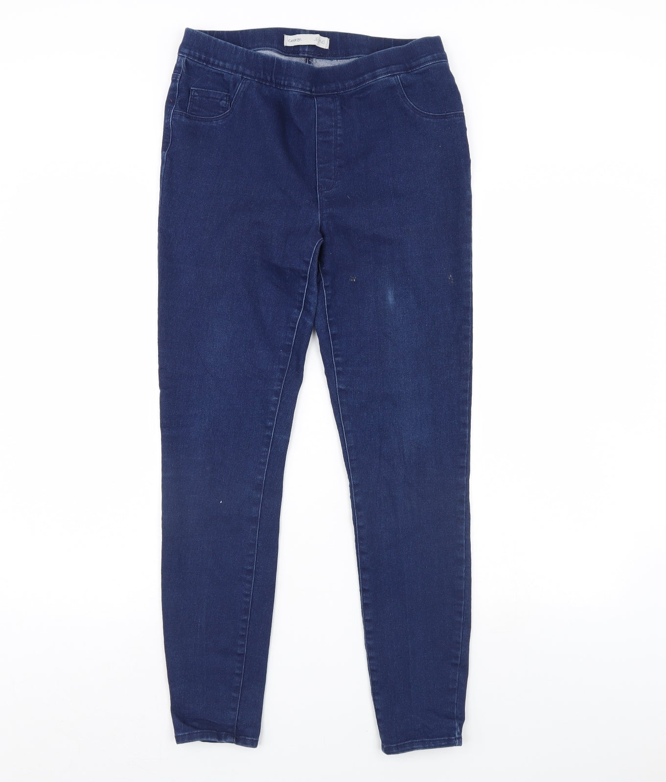 George Womens Blue  Denim Skinny Jeans Size 12 L30 in