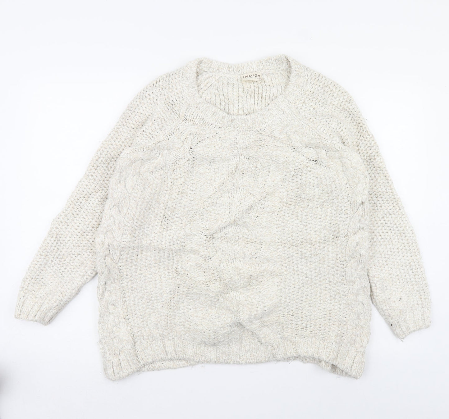 m&s Womens Beige   Pullover Jumper Size 14