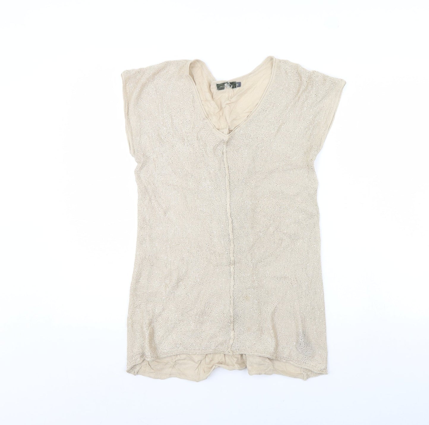 Mini Velvet Womens Beige   Pullover Jumper Size 10