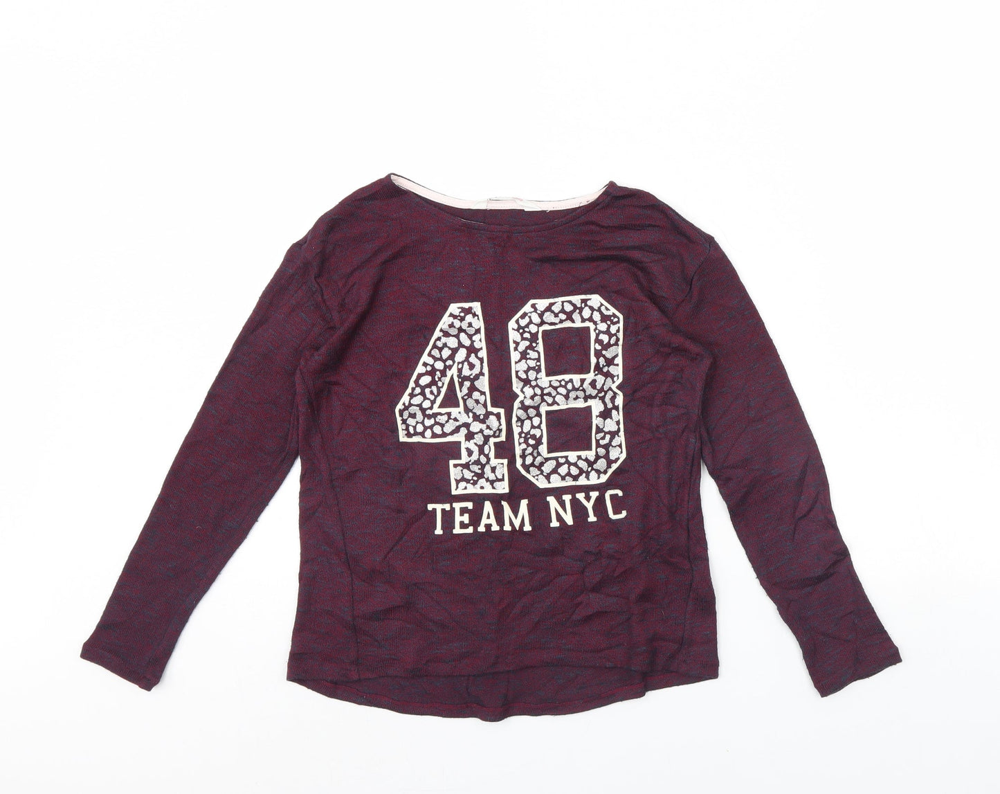 H&M Womens Purple   Pullover Jumper Size 8  - 48