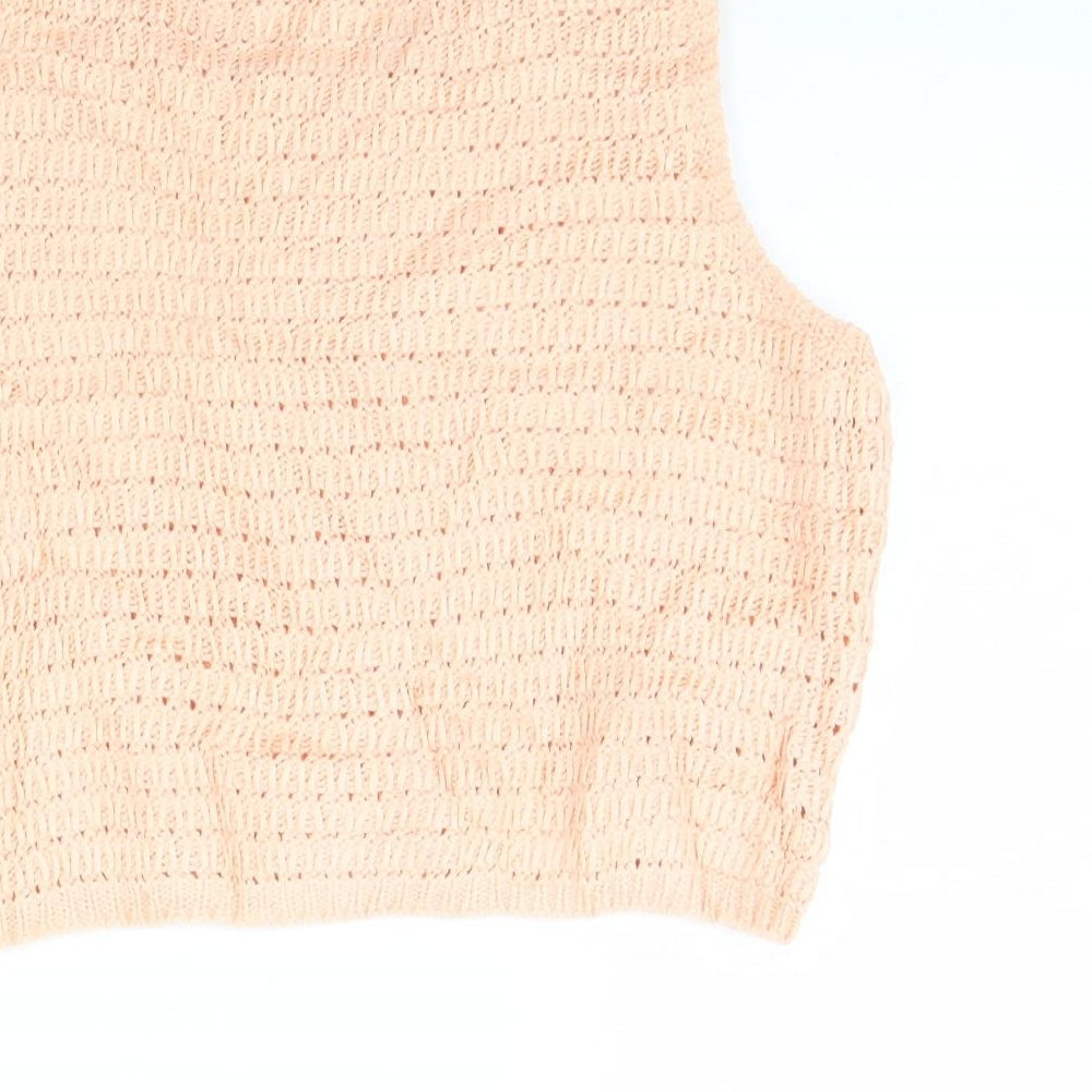 Topshop Womens Orange   Cropped Tank Size 10