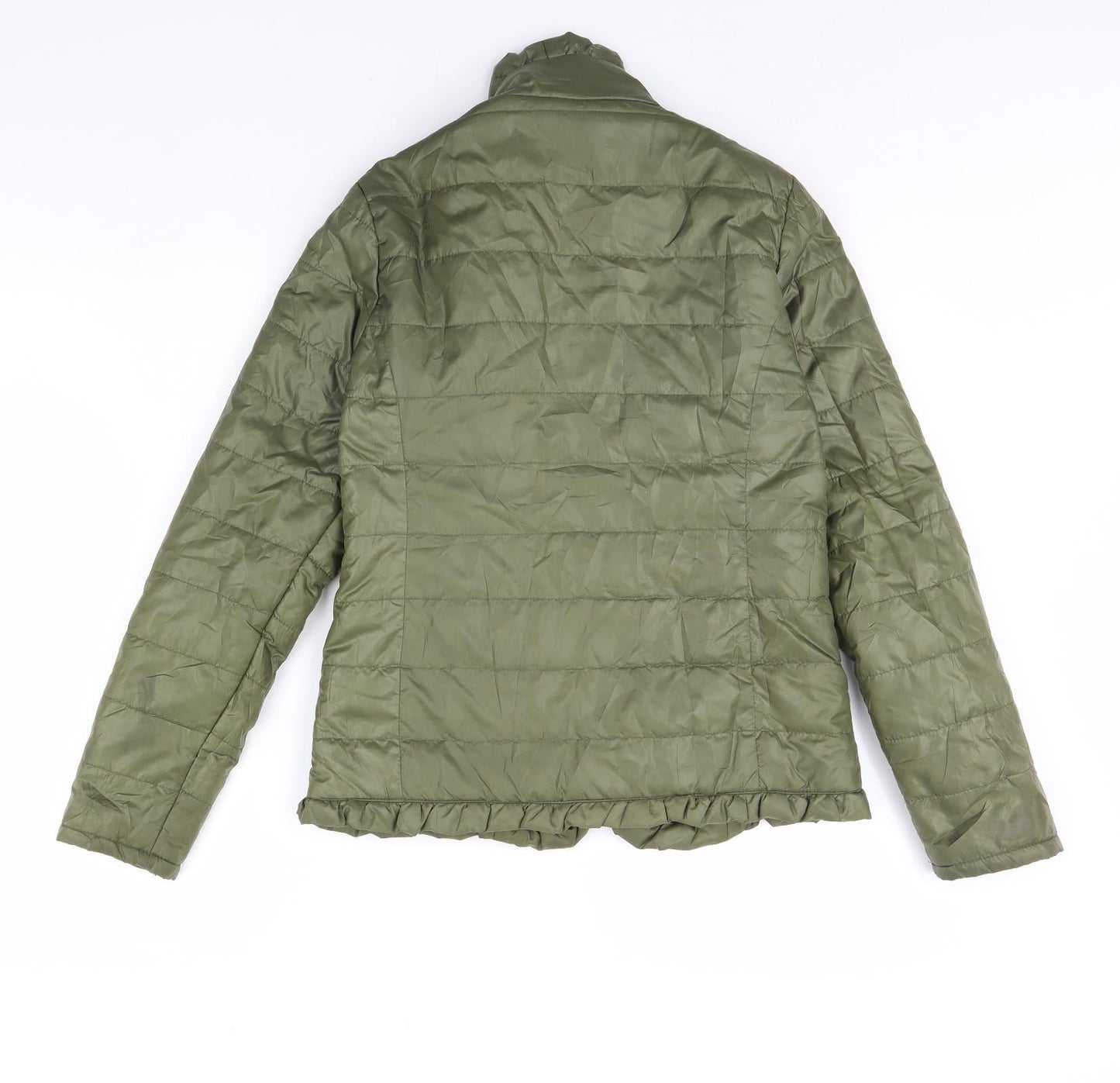 Preworn Girls Green   Rain Coat Coat Size 14 Years