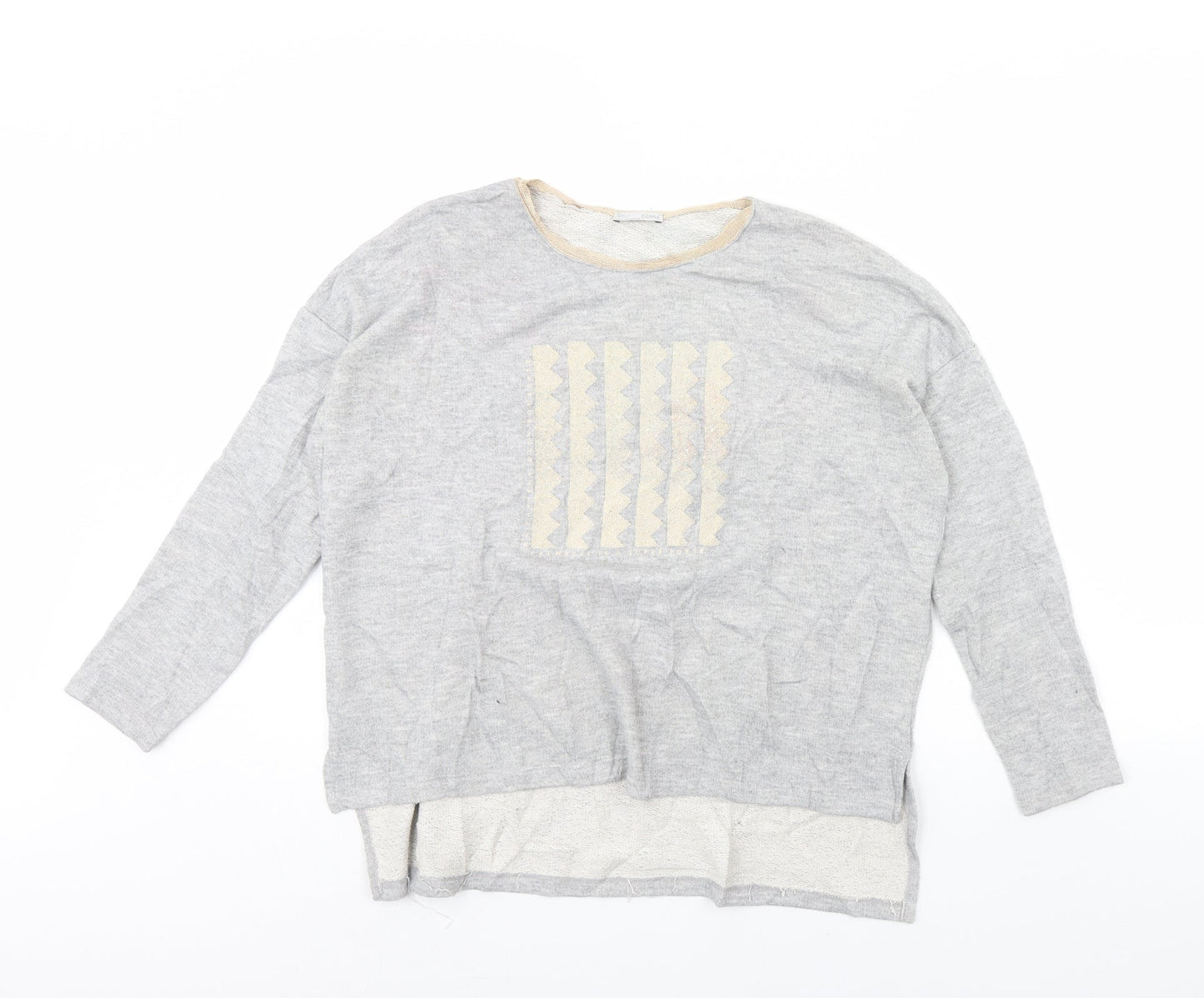 Zara Womens Grey   Pullover Jumper Size M