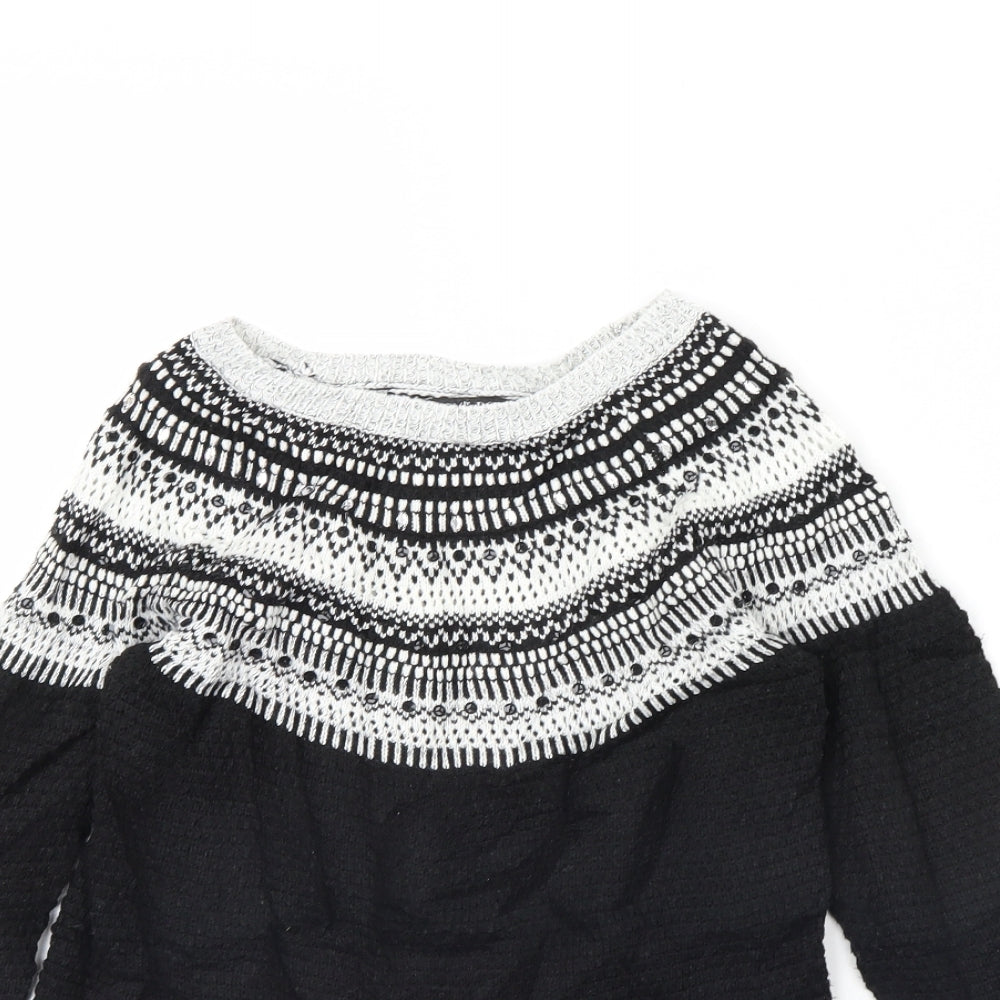 NEXT Womens Black   Pullover Jumper Size 6