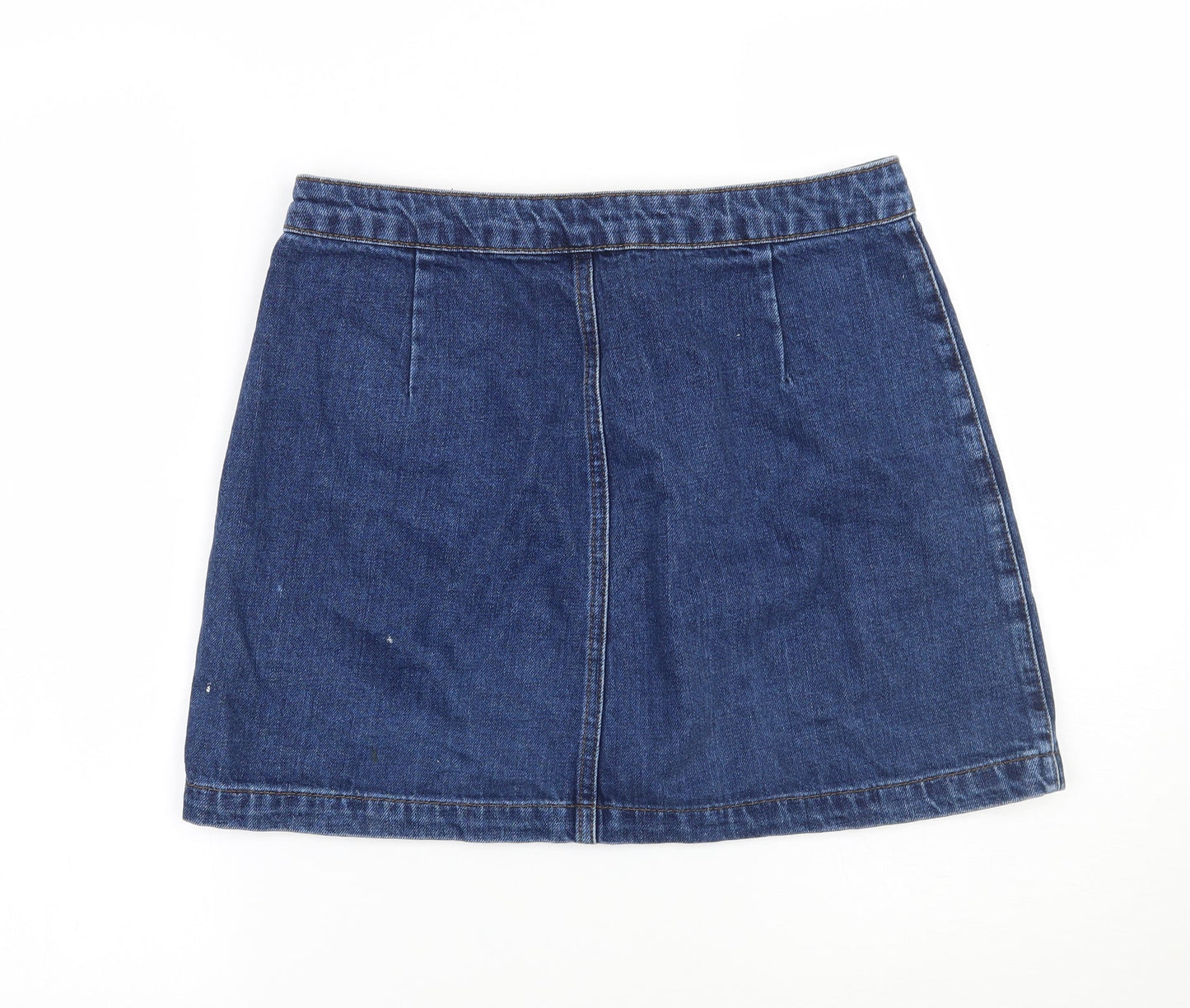 Topshop Womens Blue   A-Line Skirt Size 28