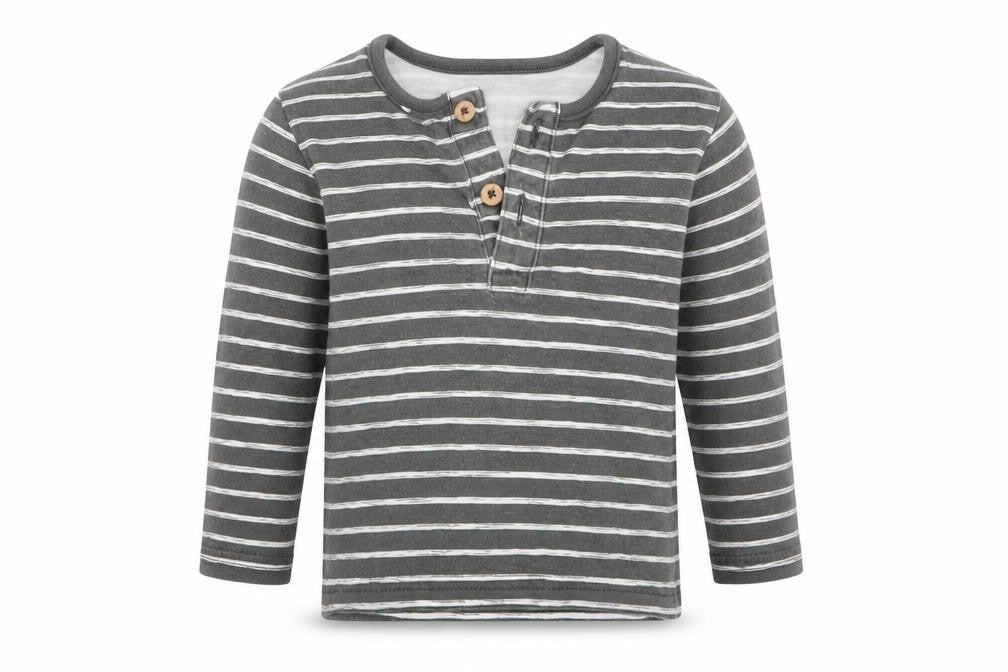 TU Baby Grey Striped  Basic T-Shirt Size 3-6 Months