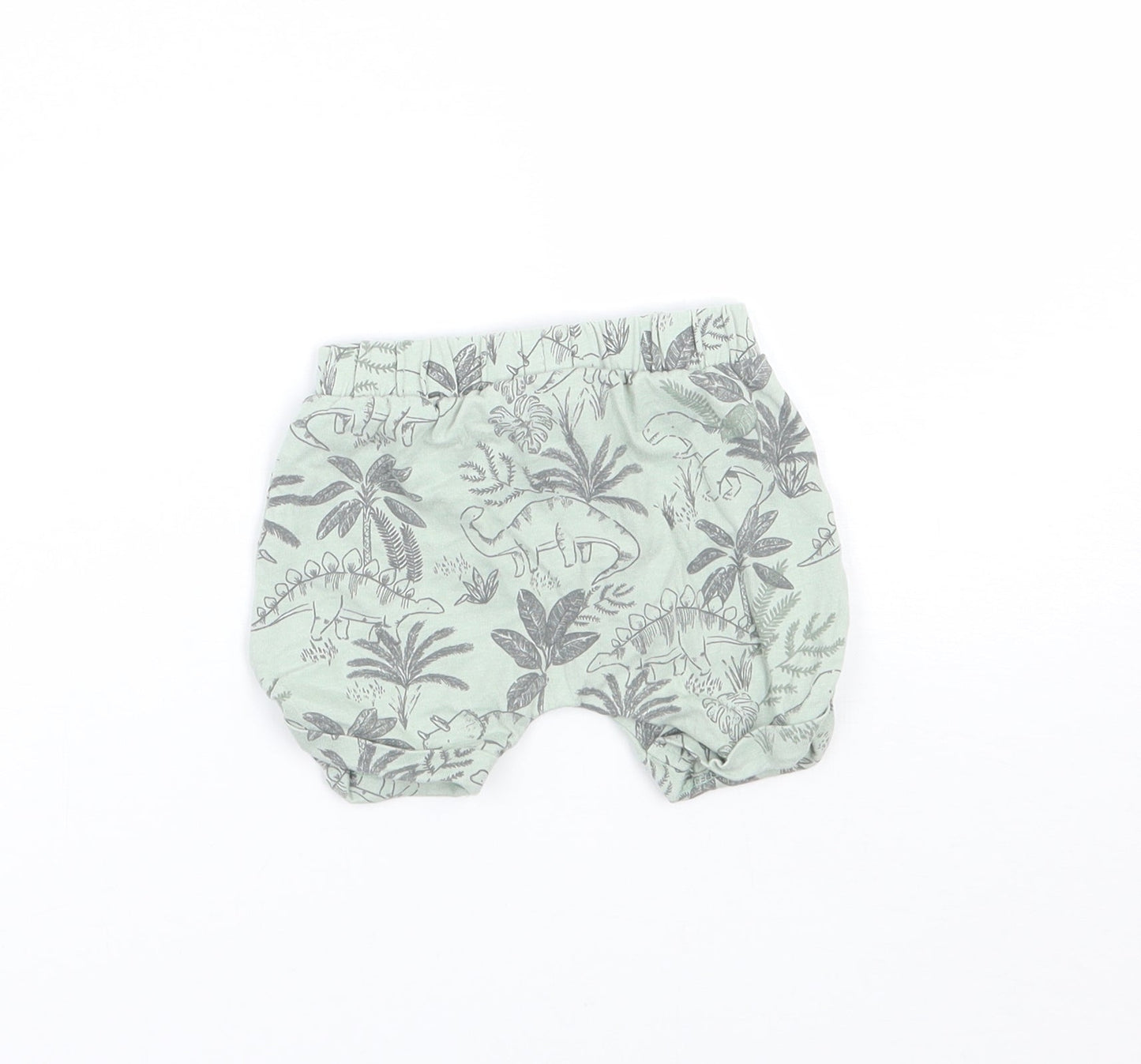 TU Baby Green Floral  Cropped Trousers Size 0-3 Months