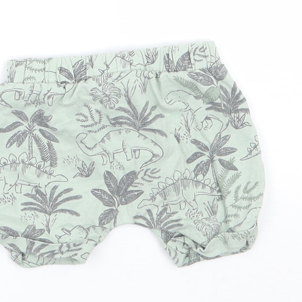TU Baby Green Floral  Cropped Trousers Size 0-3 Months