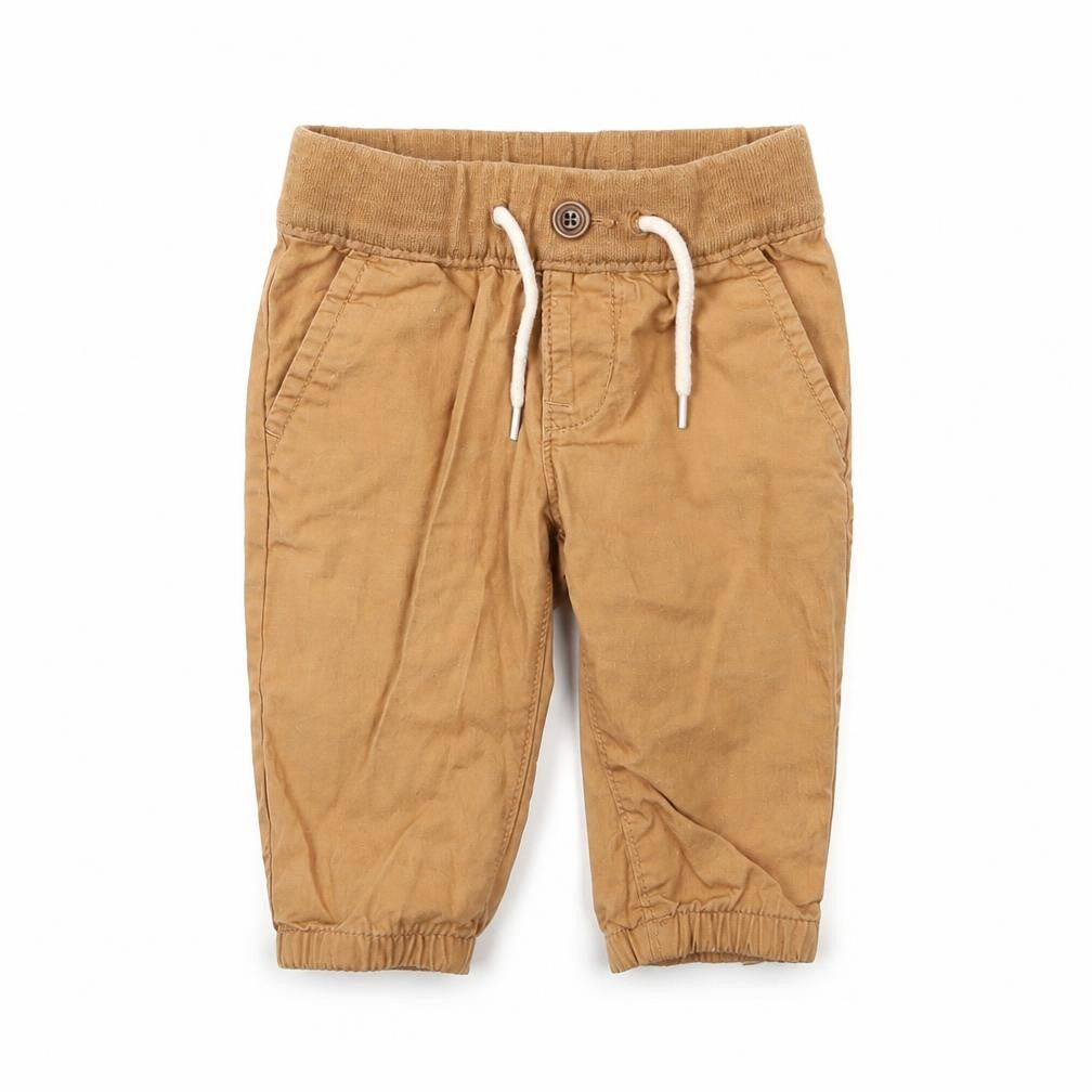 Front view of Gap Baby Beige Cargo Trousers, size 3-6, Months