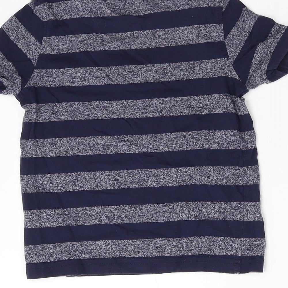 George Girls Blue Striped  Basic T-Shirt Size 2-3 Years