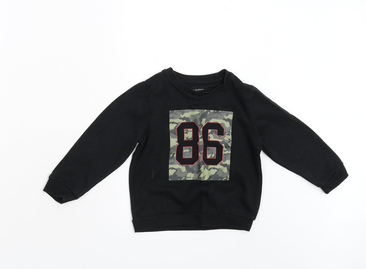 Primark Girls Black   Pullover Sweatshirt Size 3-4 Years