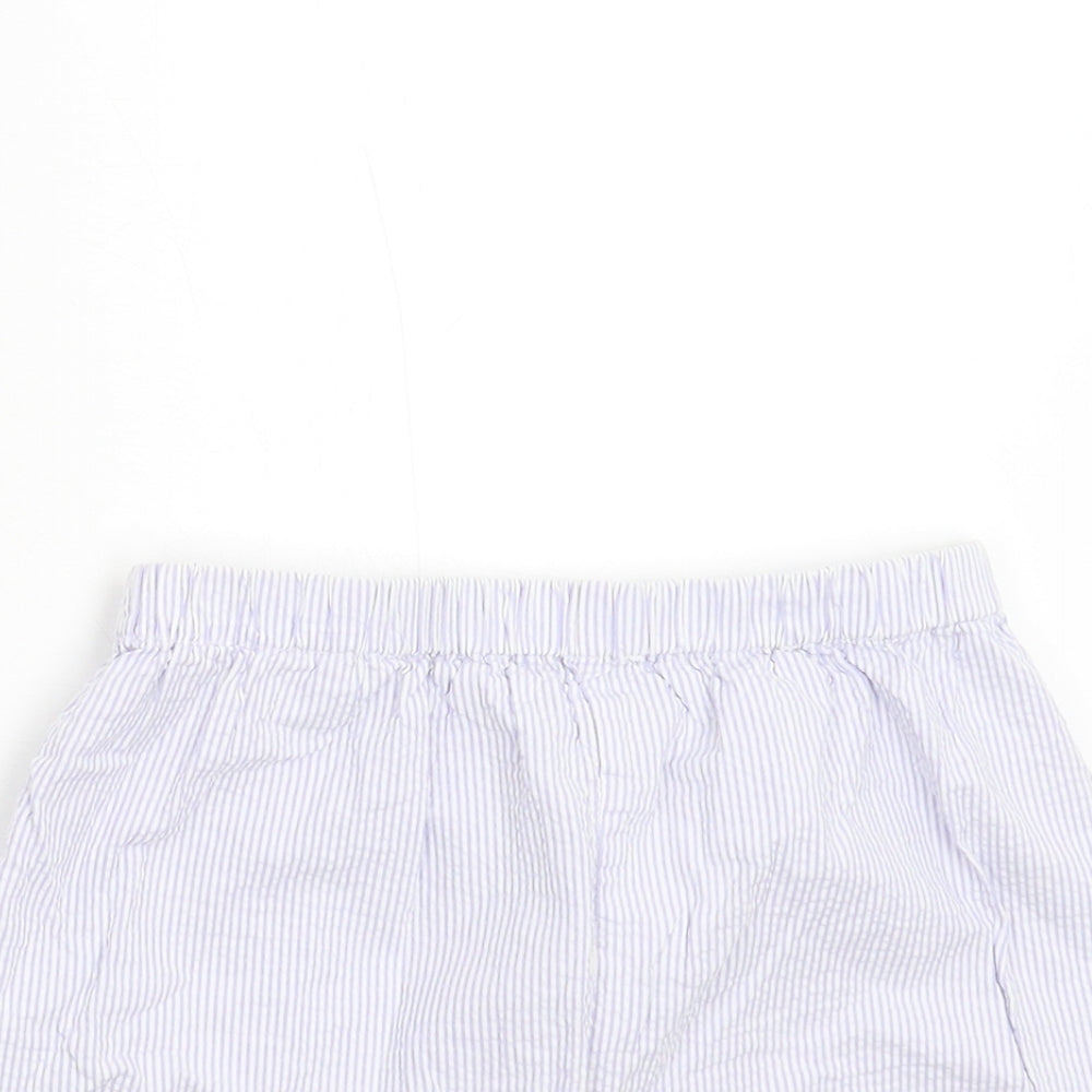 John Lewis Girls Blue Striped  Utility Shorts Size 10 Years