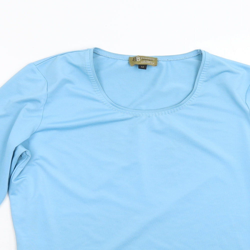 Buinness Boutique Womens Blue   Basic T-Shirt Size M