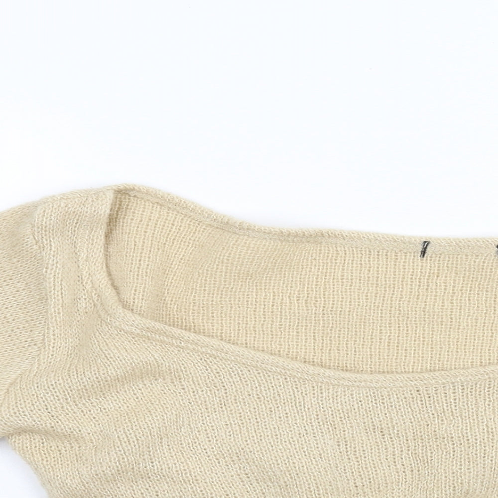 Preworn Womens Beige  Knit Pullover Jumper Size M
