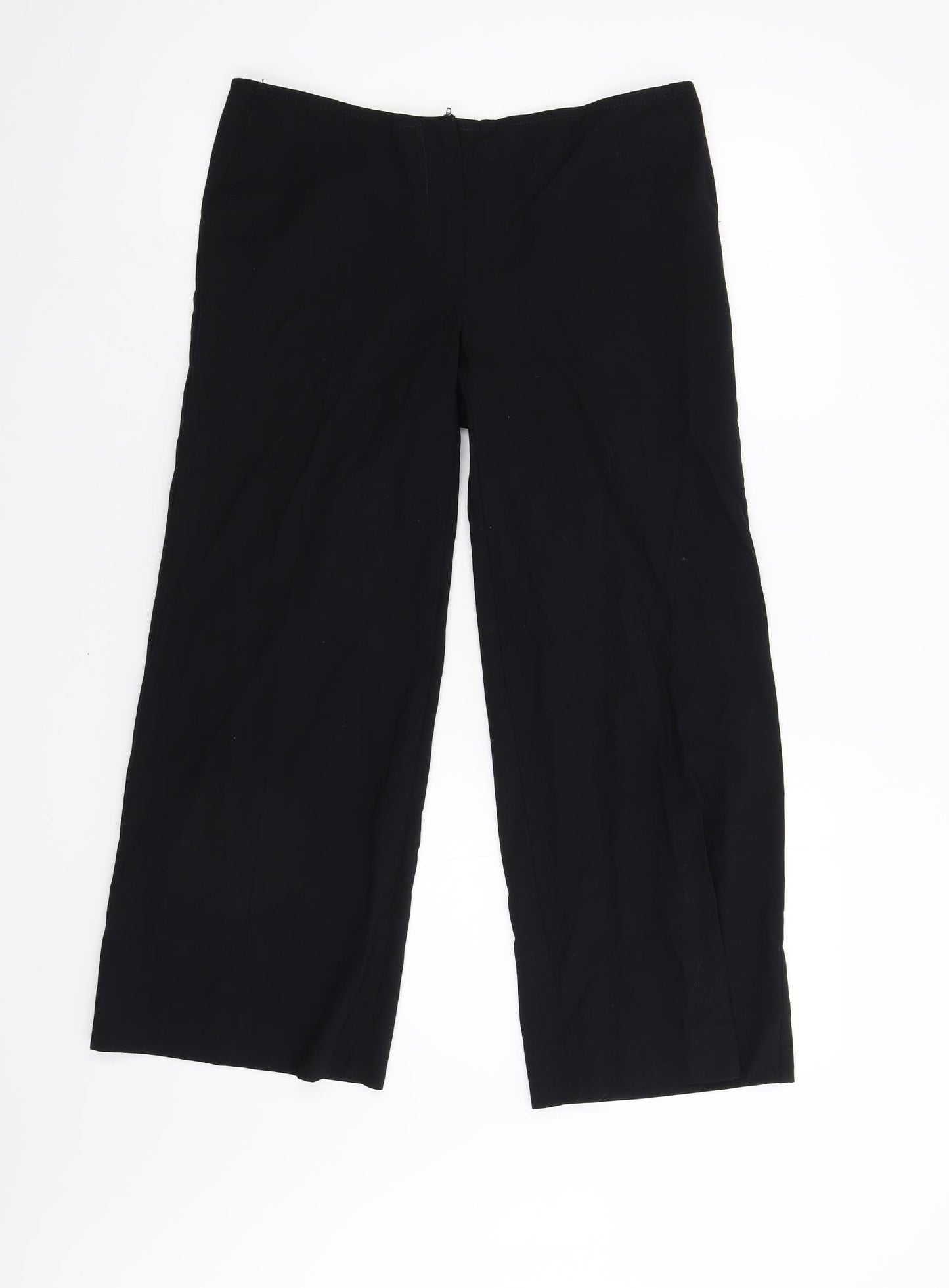 Preworn Womens Black   Trousers  Size 12 L26 in