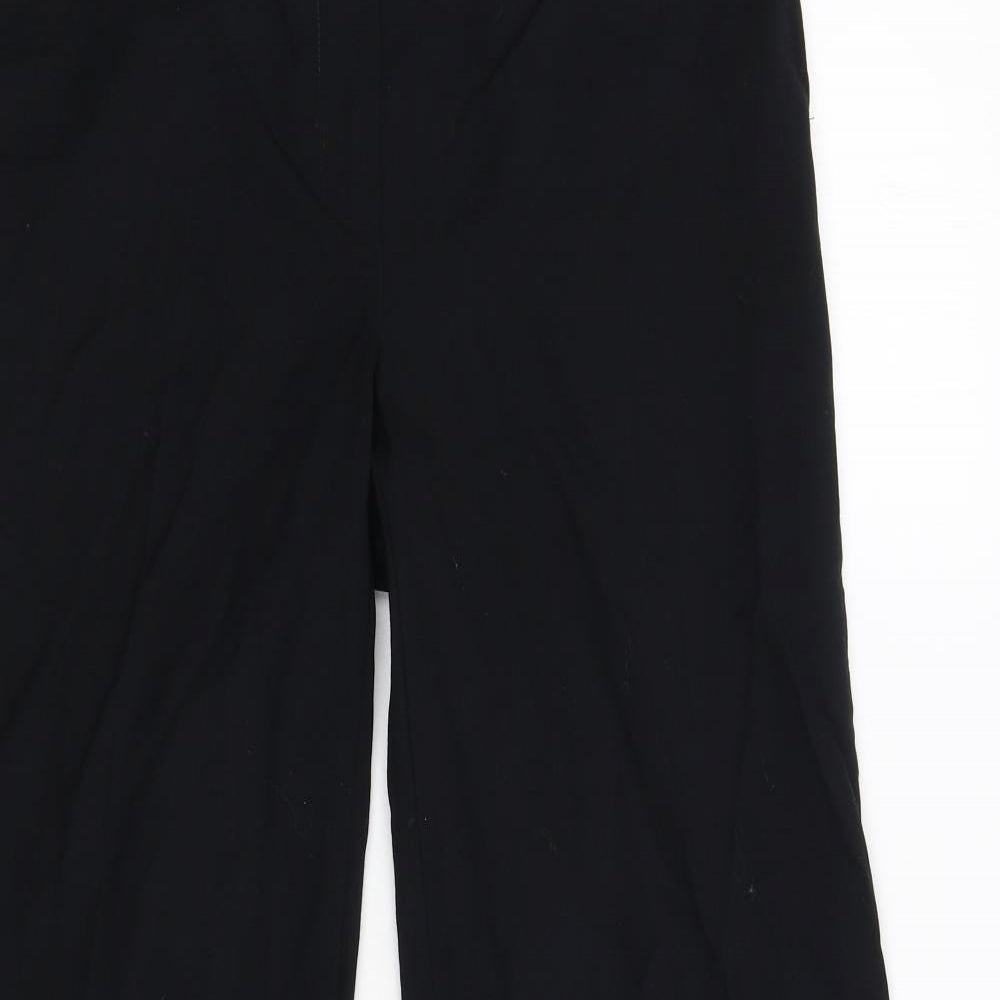 Preworn Womens Black   Trousers  Size 12 L26 in
