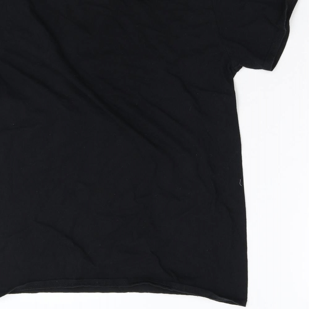 Gildan Boys Black   Basic T-Shirt Size M  - Play Station