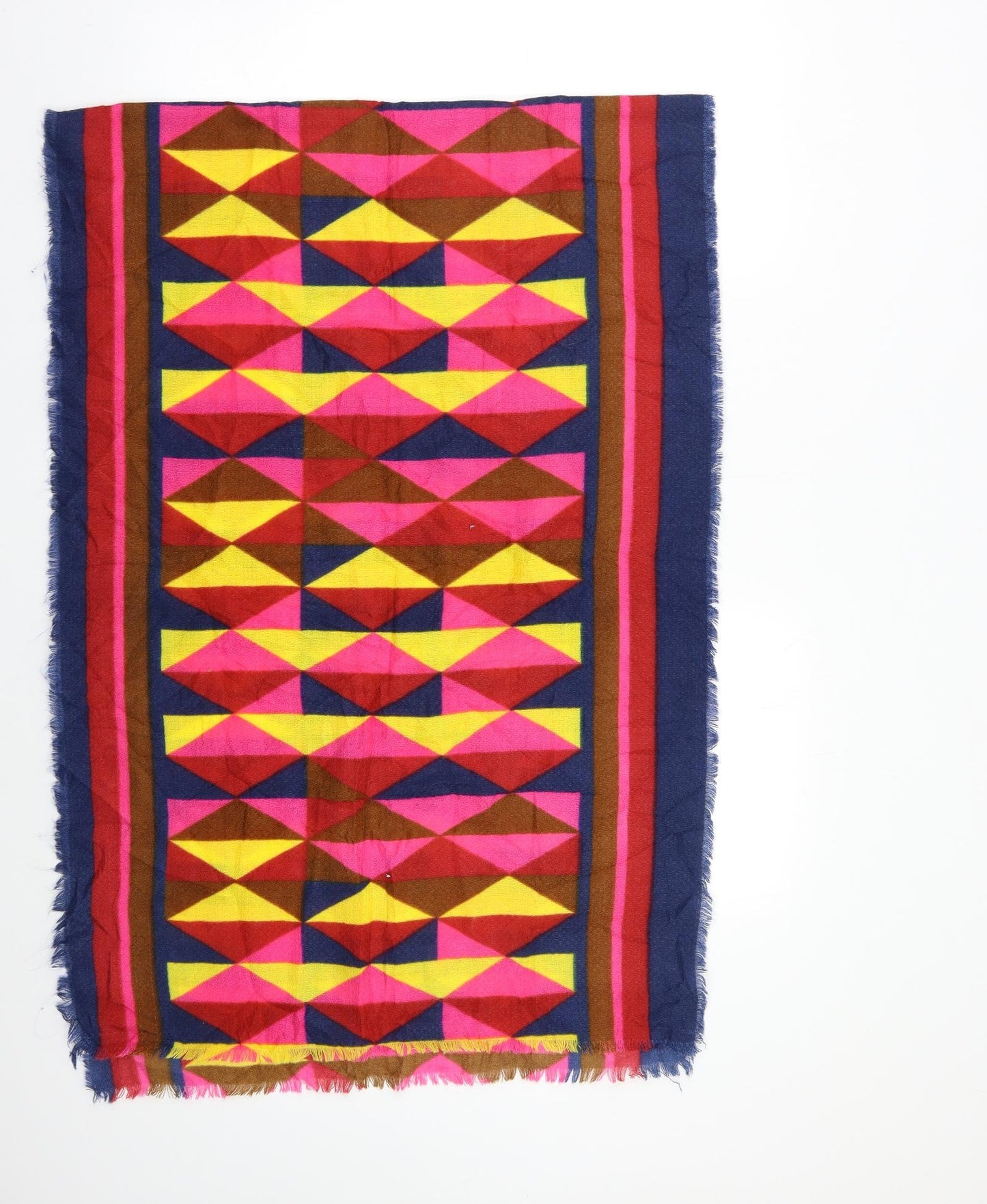 Preworn Womens Multicoloured Geometric   Shawl/Wrap