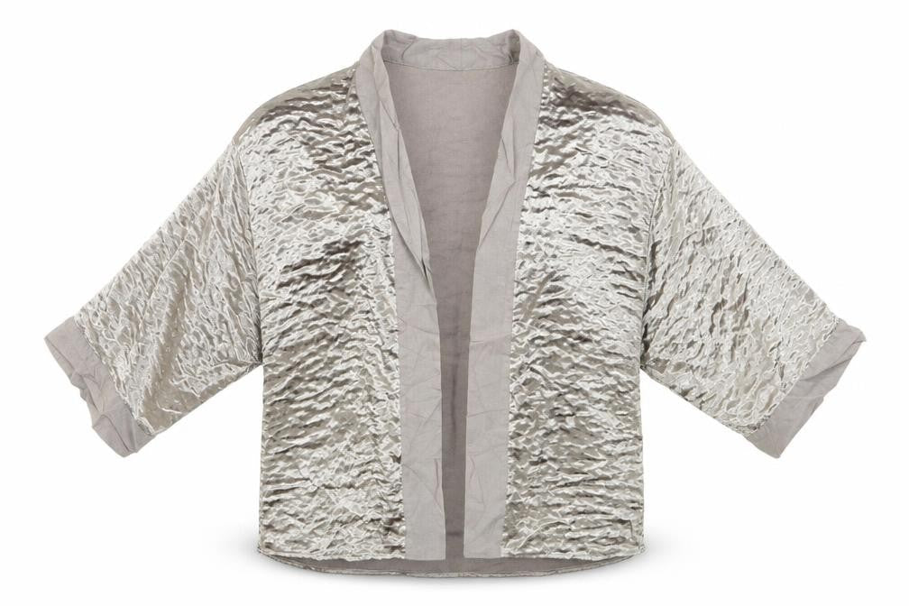River Island Womens Gold   Jacket  Size M  - Gold effect fabric