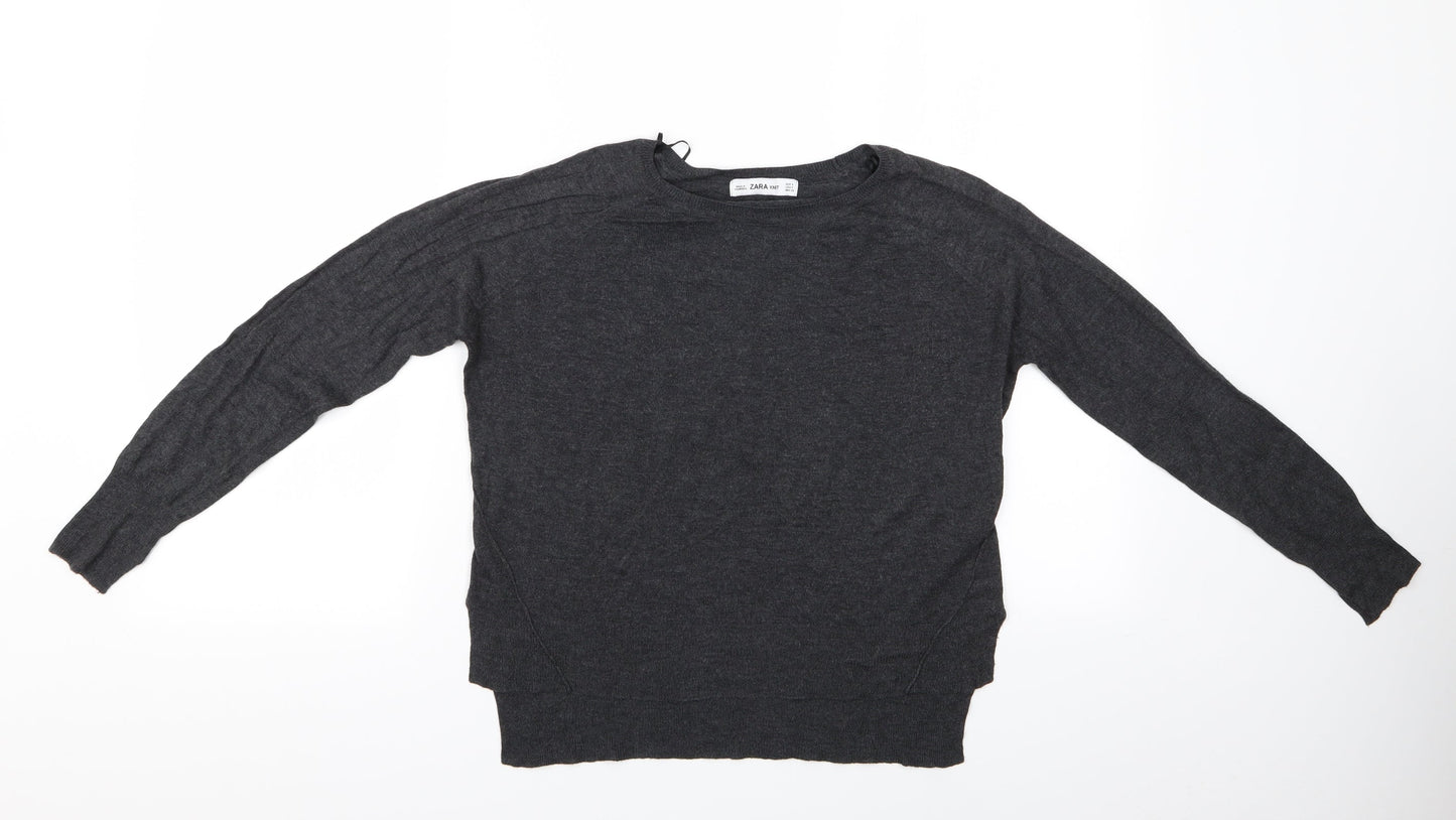 Zara Womens Grey   Pullover Jumper Size S  - Zara