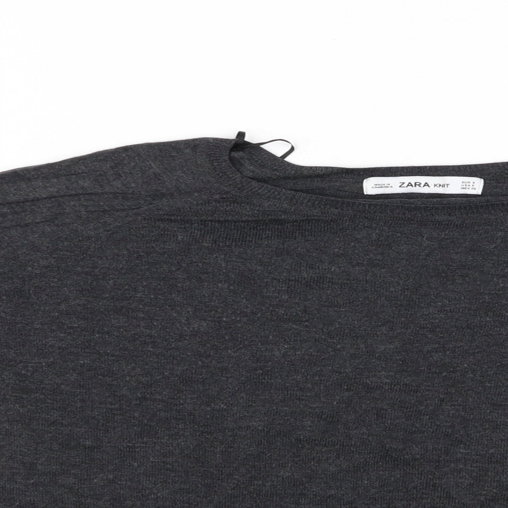 Zara Womens Grey   Pullover Jumper Size S  - Zara