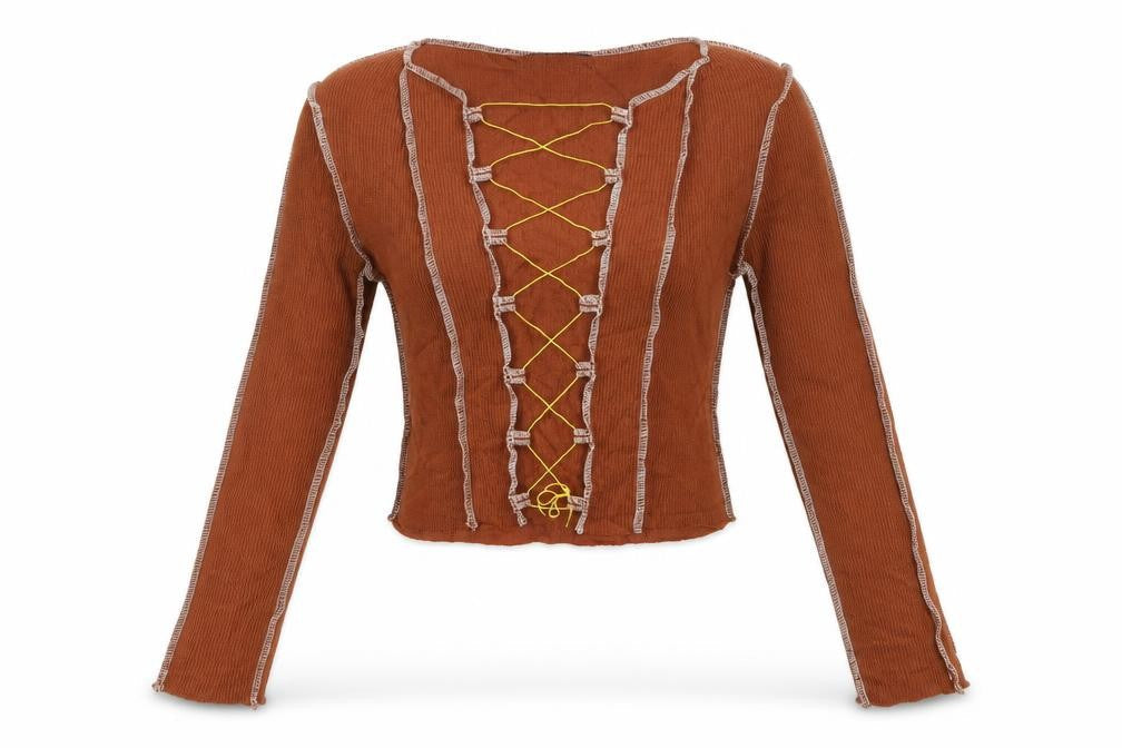 SheIn Womens Brown   Pullover Jumper Size M  - Open Front Sweater