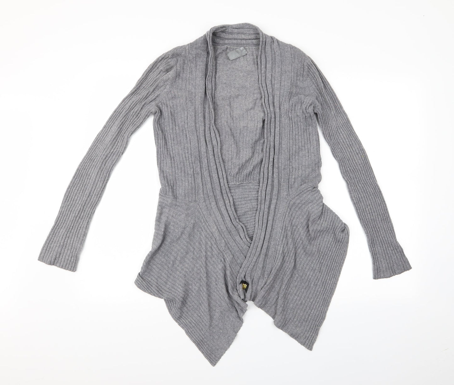 Preworn Womens Grey   Cardigan Jumper   - Waterfall Cardigan