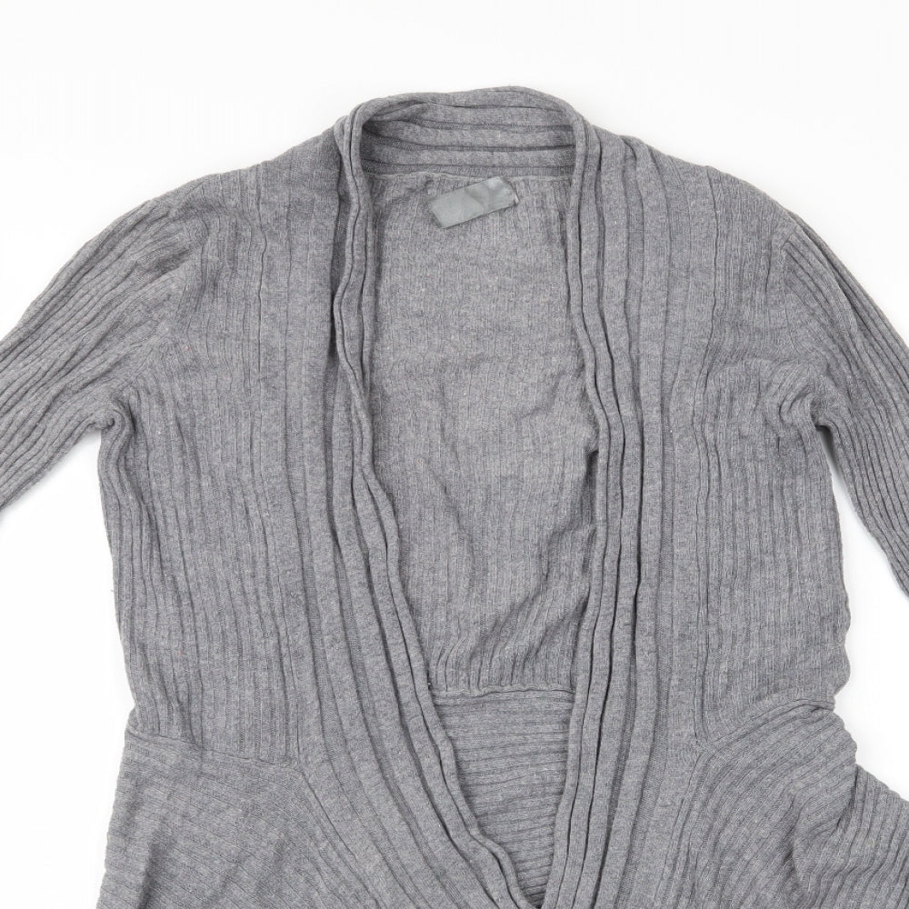 Preworn Womens Grey   Cardigan Jumper   - Waterfall Cardigan