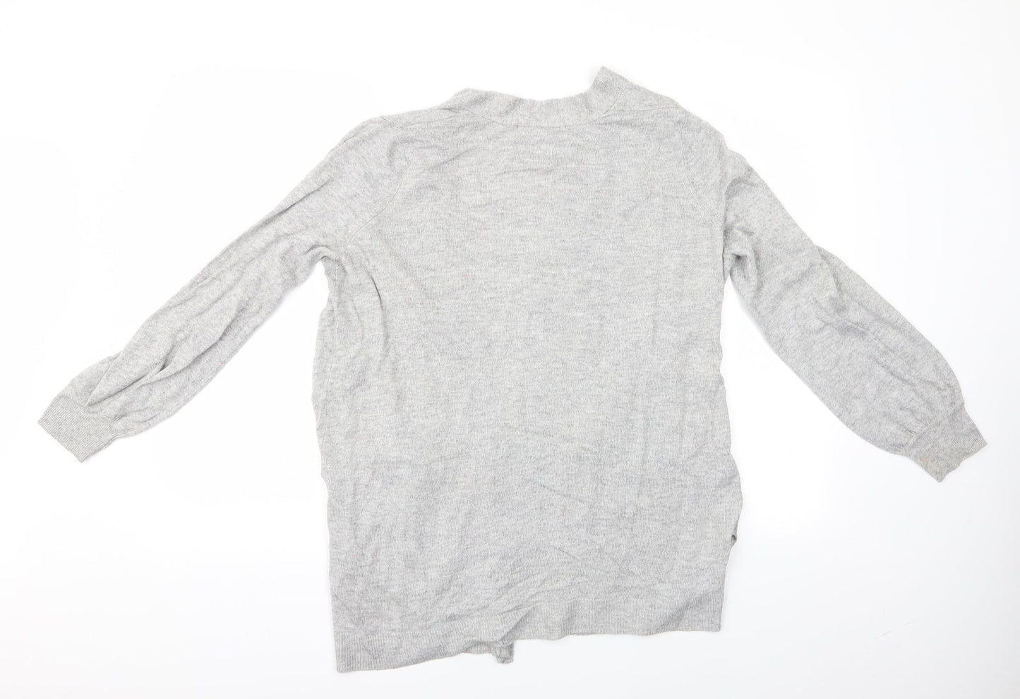Marks and Spencer Womens Grey   Cardigan Jumper Size M  - Longline Cardigan