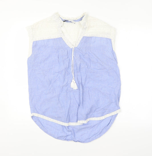 Preworn Womens Blue   Basic Blouse Size M