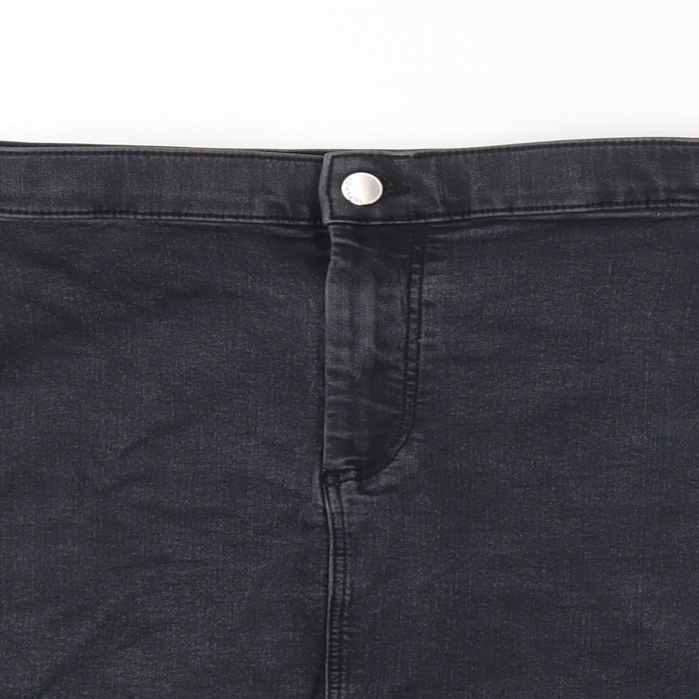 Topshop Womens Grey   Straight & Pencil Skirt Size 10