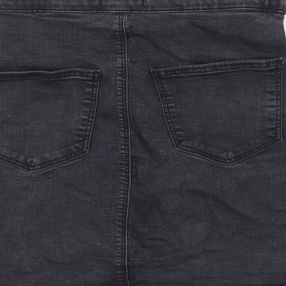 Topshop Womens Grey   Straight & Pencil Skirt Size 10