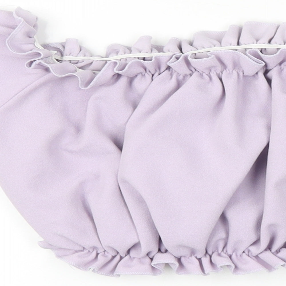 New Look Womens Purple   Cropped Blouse Size 8