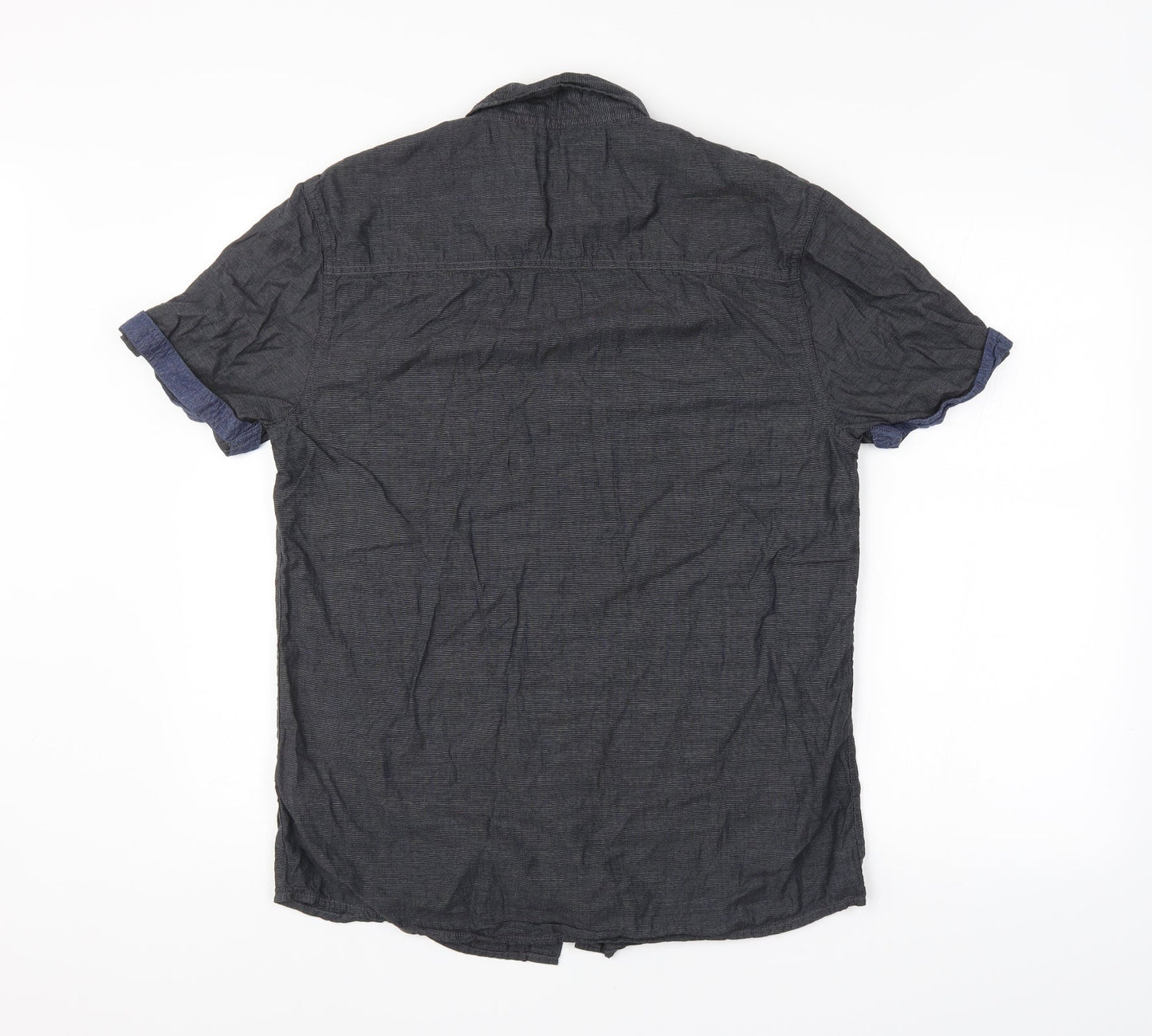 Peacocks Mens Grey    Button-Up Size M
