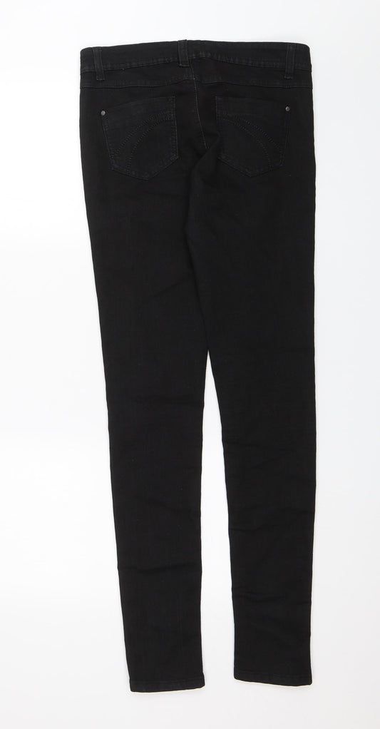 Denim Co. Womens Black   Skinny Jeans Size 10 L30 in