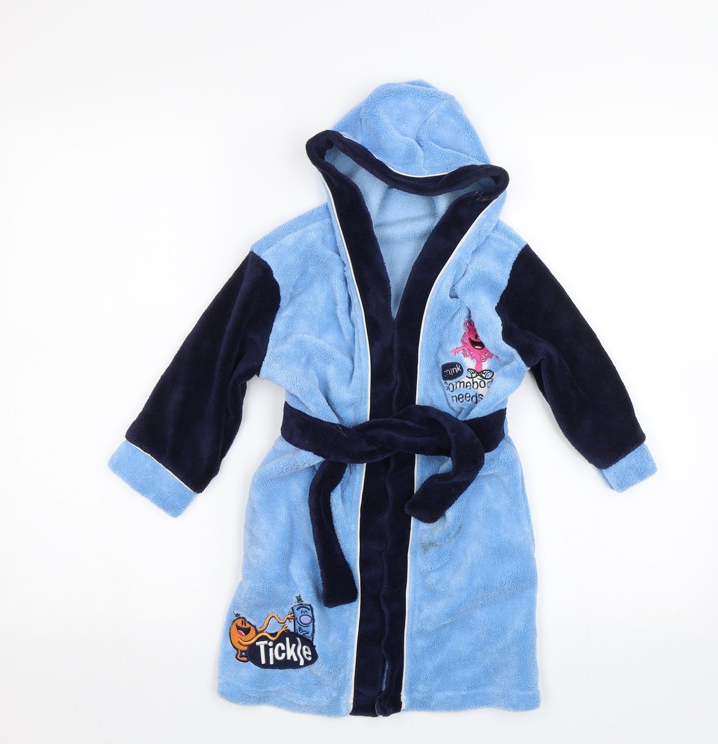 Mothercare Boys Blue Solid   Robe Size 2-3 Years  - Mr Men