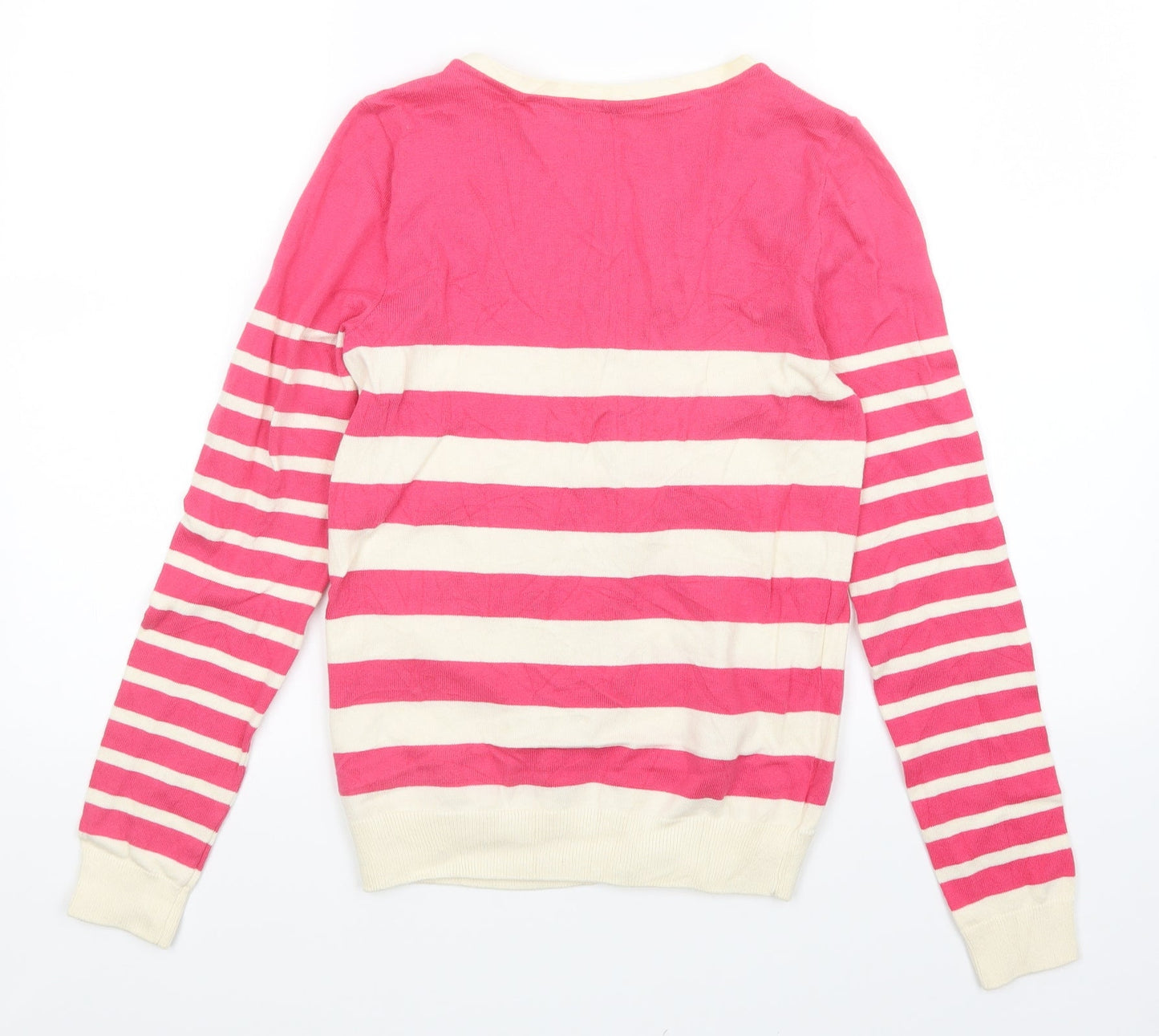 Preworn Womens Multicoloured Striped  Cardigan Jumper