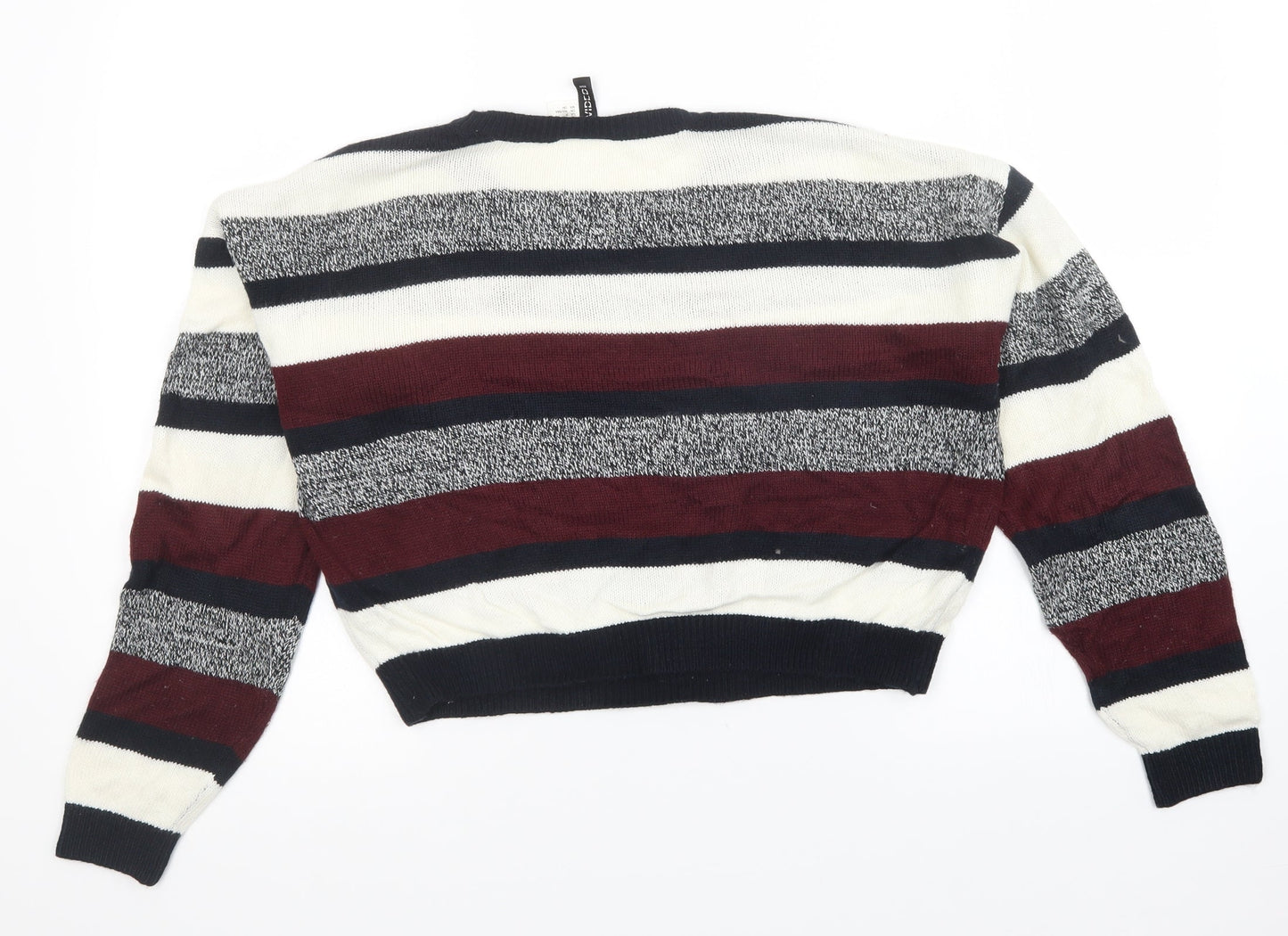 Divided Womens Multicoloured Striped  Pullover Jumper Size S