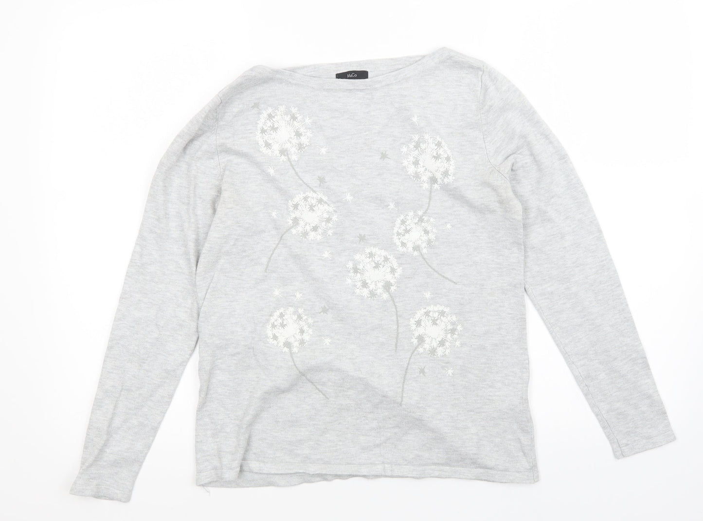 M&Co Womens Grey   Pullover Jumper Size 12
