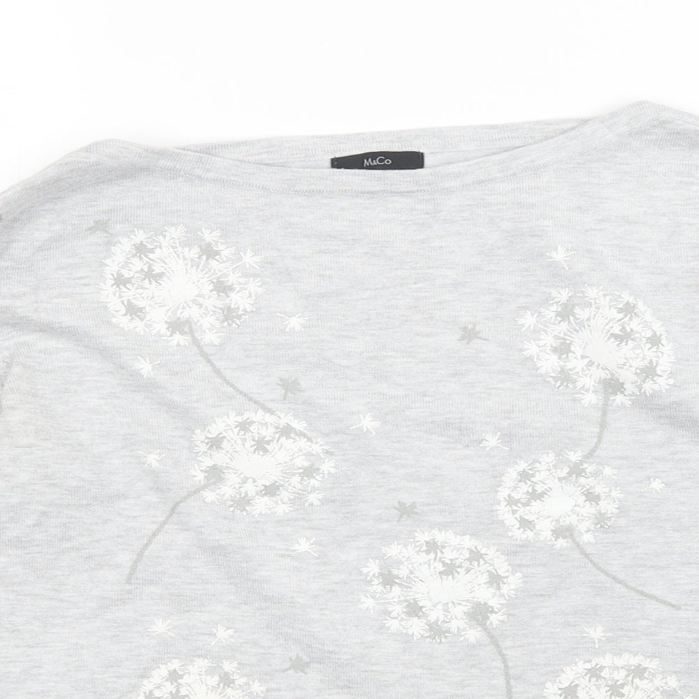 M&Co Womens Grey   Pullover Jumper Size 12