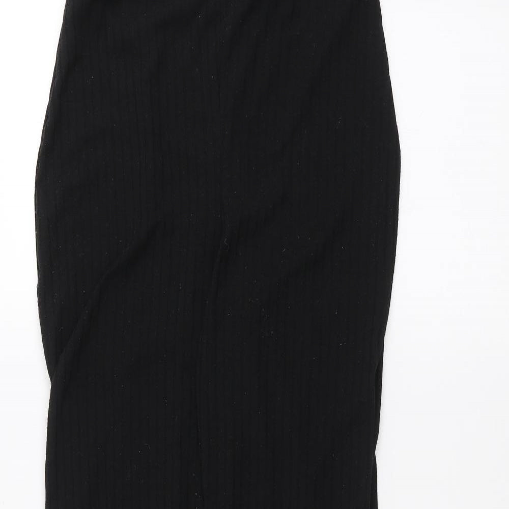 Boohoo Womens Black   Trousers  Size 10 L25 in