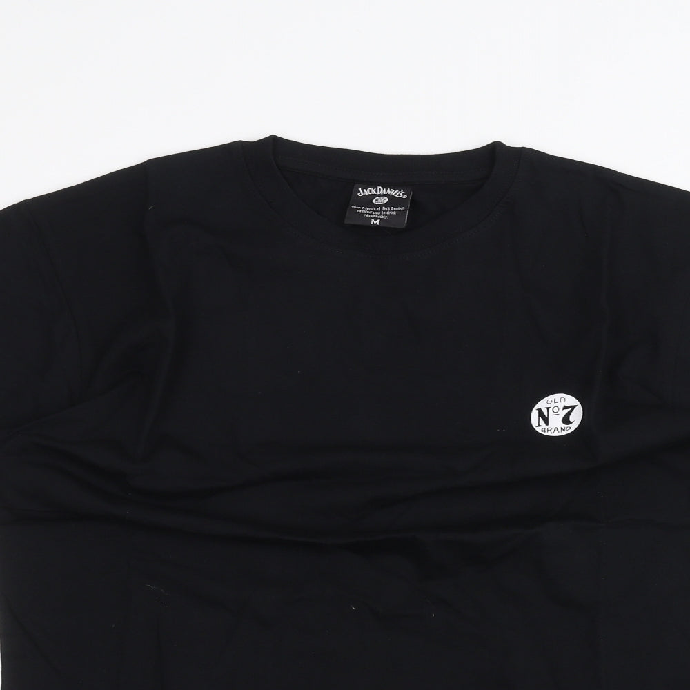 Jack Daniels Mens Black    T-Shirt Size M