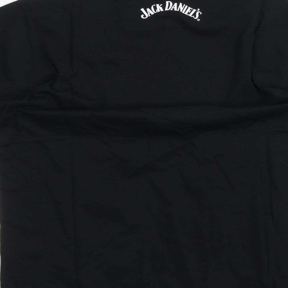 Jack Daniels Mens Black    T-Shirt Size M