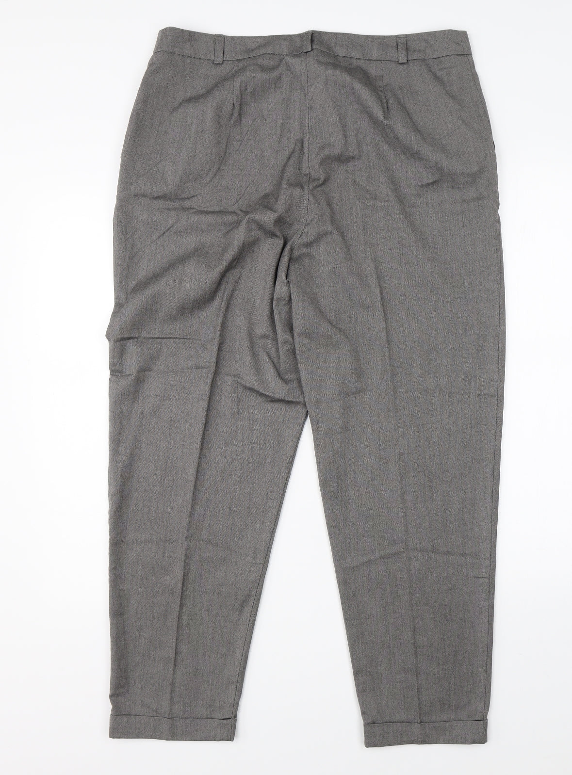 Very Womens Grey   Dress Pants Trousers Size 14 L24 in