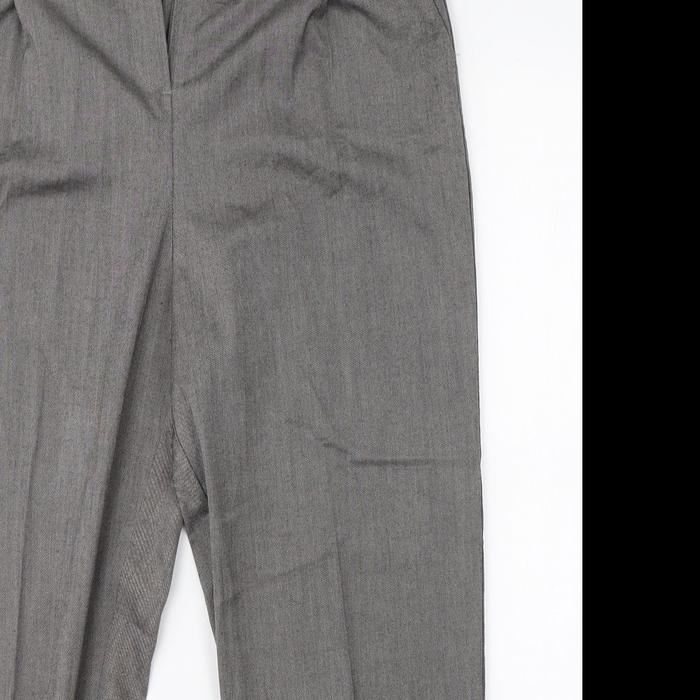 Very Womens Grey   Dress Pants Trousers Size 14 L24 in