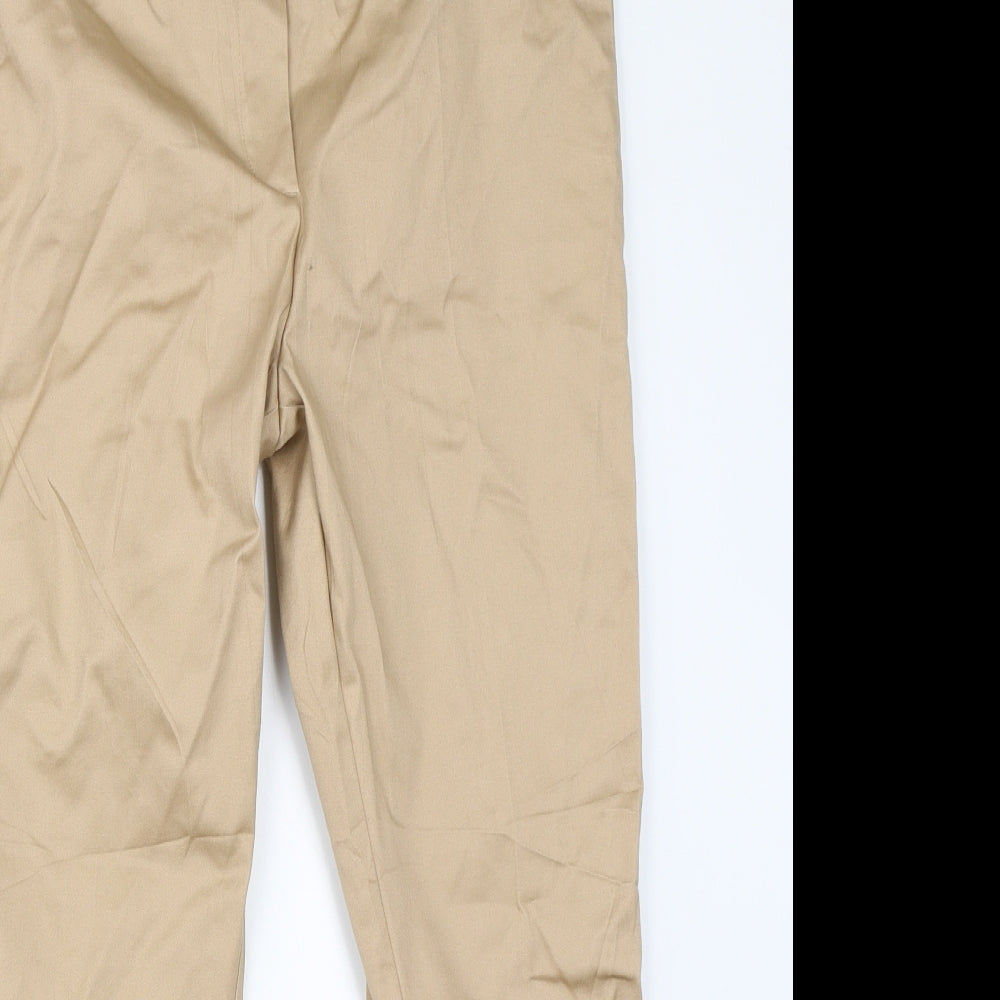 H&M Womens Brown   Chino Trousers Size 18 L24 in