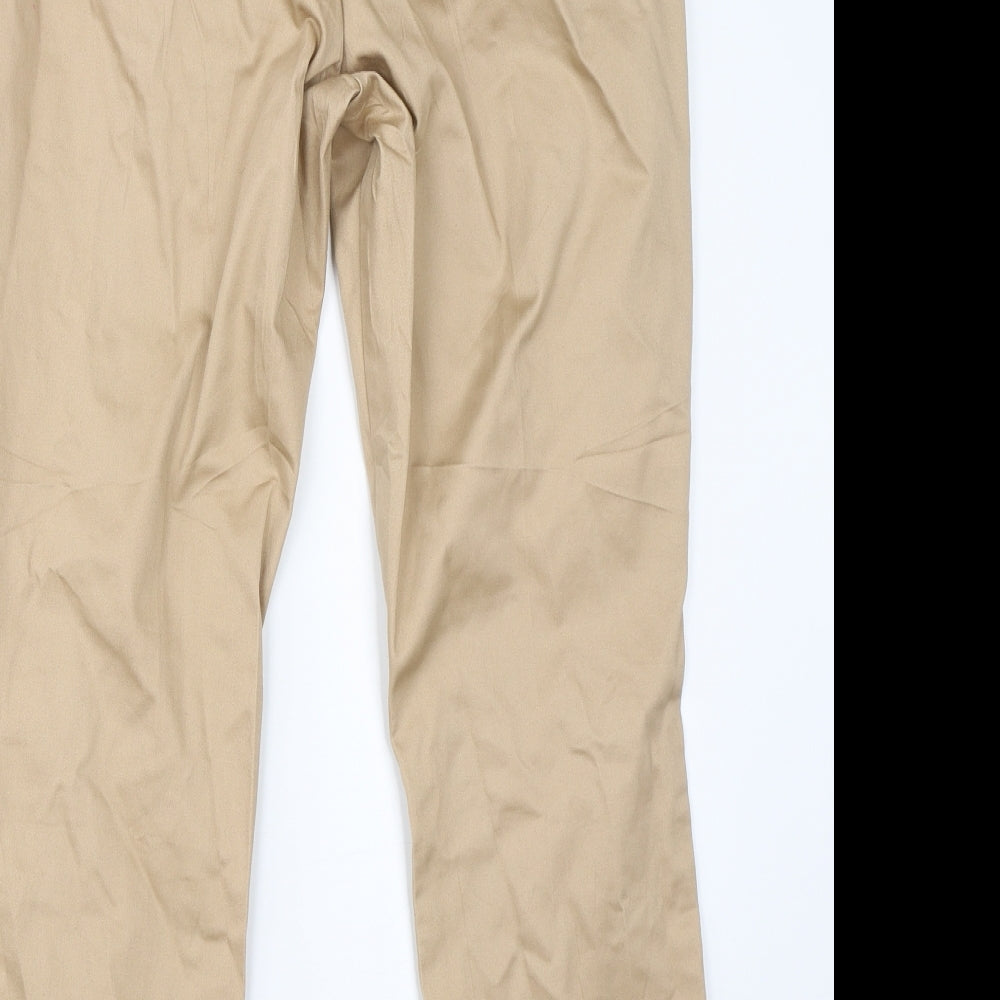 H&M Womens Brown   Chino Trousers Size 18 L24 in