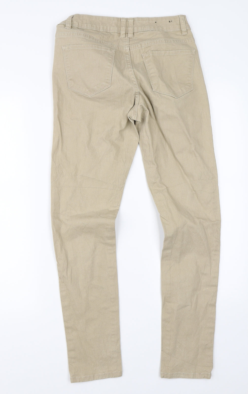 Yes Yes Womens Beige   Chino Trousers Size 28 in L28 in