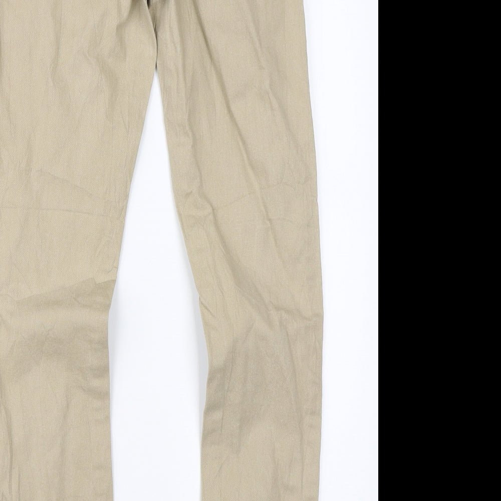 Yes Yes Womens Beige   Chino Trousers Size 28 in L28 in