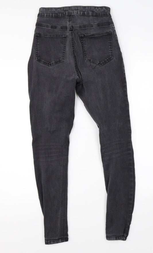 TU Womens Black  Denim Skinny Jeans Size 8 L26 in